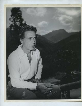 T733 Vintage Stamped Movie Actor Photo Humphrey Bogart Treasure Of Sierra Madre