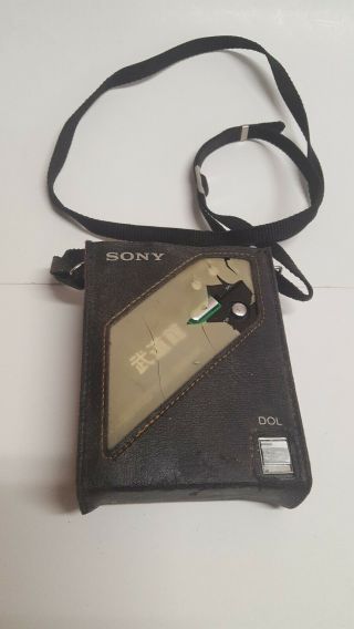 SONY DD - 100 “Boodo Khan” Cassette Player Walkman Black Vintage radio Stereo 2