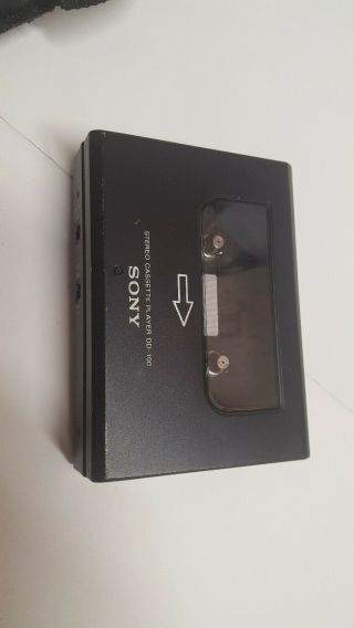 SONY DD - 100 “Boodo Khan” Cassette Player Walkman Black Vintage radio Stereo 4