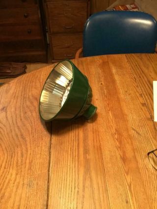 Vintage Industrial Green Metal Lamp Shade