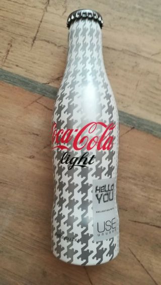 Rare Coca - Cola Hello You Alu / Aluminium Full Bottle - Hungary - Perfect