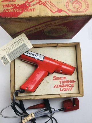 Vintage Snap - On Mt241a Timing & Advance Light W/ Box & Instruction