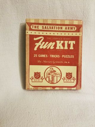 World War II Salvation Army Service Man ' s Fun Kit 1942 2