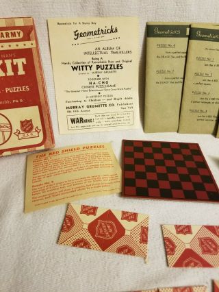 World War II Salvation Army Service Man ' s Fun Kit 1942 3