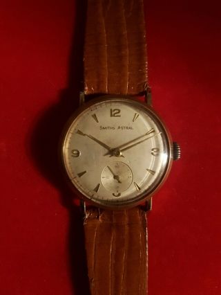 Vintage Smiths Astral Gold Plated Mens Wrist Watch,  Good Order.