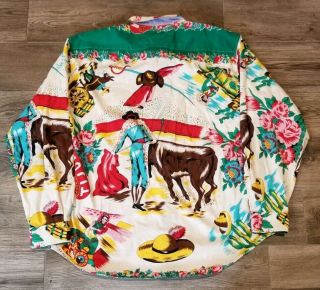 Tommy Hilfiger Old Tijuana Mexico Vtg All Over Print Button Up 90s Men’s L Rare