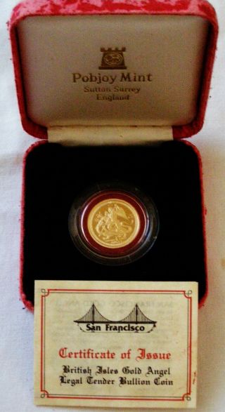1987 Archangel Michael Slaying Dragon,  Gold Gate Mintmark 1/4oz Gold Coin RARE 2