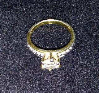 Vintage Linde Women ' s 14k Gold Wedding Ring W/POSS DIAMOND 3