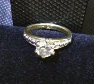 Vintage Linde Women ' s 14k Gold Wedding Ring W/POSS DIAMOND 5