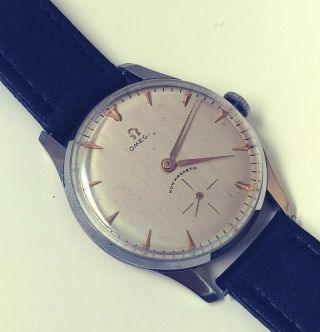 Vintage Omega Caliber 266 Movement Custom Swiss Watch From 1950