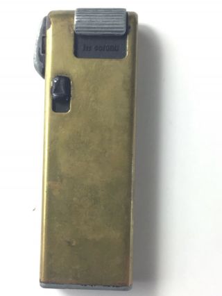 Vintage Im Corona Gold Tone Slim Old Boy Pipe Lighter