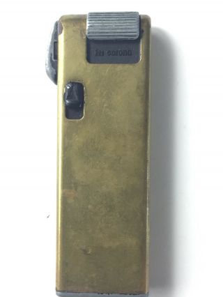 Vintage IM Corona Gold Tone slim Old Boy Pipe Lighter 3