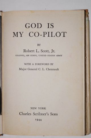 WW2 US God Is My Co Pilot Reference Book 2
