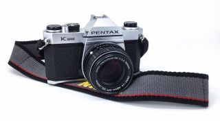 Asahi Pentax K1000 35mm Slr Film Camera Body,  Smc Pentax - M 1:1.  4 50mm Lens Vtg