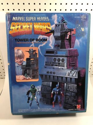 1984 Vintage Marvel Heroe Secret Wars Tower Of Doom Playset Factory