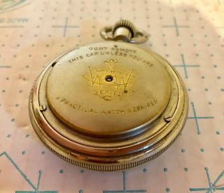 Antique Waterbury Pocket Watch Patented Series C - Not Running 5