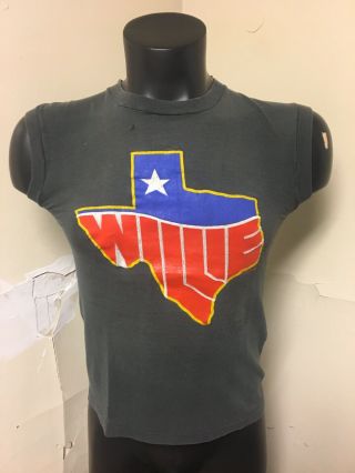 Vintage 1984 Willie Nelson Tank Top Shirt Sz Large