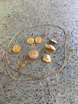 12.  0 Grams Vintage 14k Scrap Gold Jewelry - Professionally 5