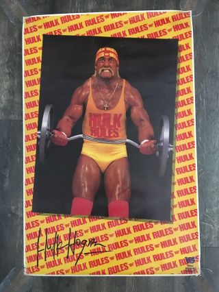 Vintage 1988 Wwf Hulk Hogan Hulk Rules Poster Titan Sports Rare 35 " X23 "