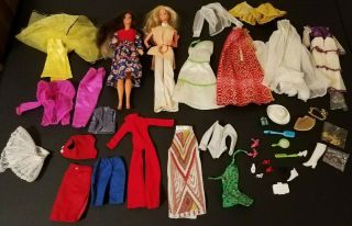 Vintage Barbie Doll Clothes,  Outfits,  Pants,  Dresses,  Gown,  Dolls☆1960s/1970s☆mattel