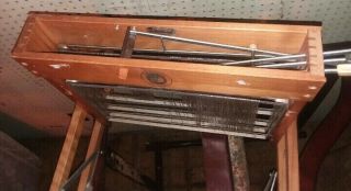 VINTAGE LECLERC DOROTHY 15 3/4 FOLDING TABLETOP LOOM 4 HARNESS NO REED 5