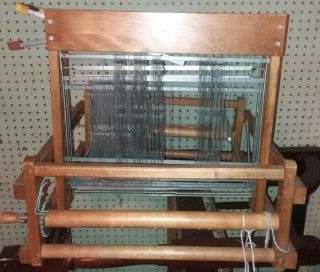 VINTAGE LECLERC DOROTHY 15 3/4 FOLDING TABLETOP LOOM 4 HARNESS NO REED 6