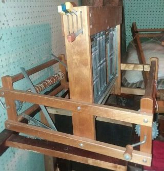 VINTAGE LECLERC DOROTHY 15 3/4 FOLDING TABLETOP LOOM 4 HARNESS NO REED 8