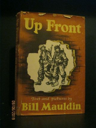 Antique - World War Ll - " Up Front " - Willie & Joe - Bill Mauldin - 1945