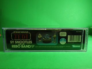 VINTAGE KENNER STAR WARS SY SNOOTLES & REBO BAND FACTORY W/ACRYLIC CASE 6