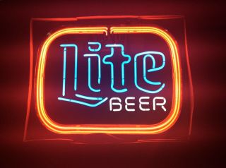 Vintage Miller Lite Beer Neon Sign