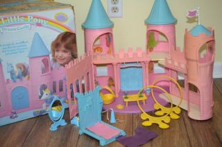 Vintage G1 My Little Pony Dream Castle Box Play Set Nearly Complete