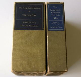 RARE 1935 - 1936 King James Holy Bible Limited Editions Club George Macy LEC set 2