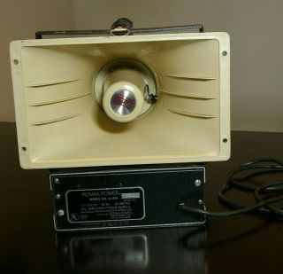 Vintage Perma Power Half - Mile Hailer S - 610 & Amplifier S - 1410 & Speaker Pa30a
