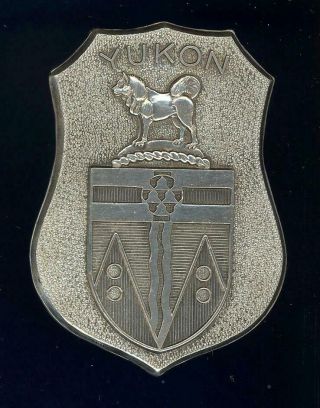 Obsolete - Yukon Territory.  Wildlife Regulations Warden.  C.  1950 - 1965 Badge - Rare