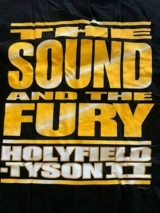 Mike Tyson Vs Holyfield 2,  T - Shirt Large Vintage 1996 Rare In Bag