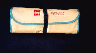 Vintage 1960 - 1980 Era Toyota Car Truck Script Large Tool Kit Roll