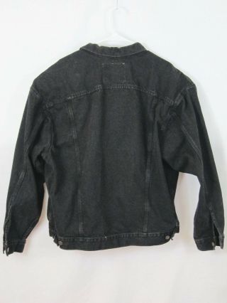 Vintage Levi Strauss Mens Denim Jean Jacket Black Trucker 70507 - 4159 Size XL 2