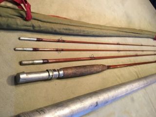 Heddon 10 Wooden Bamboo Fly Rod 9 Foot