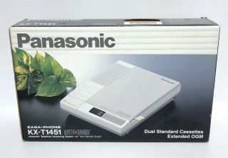 Vintage Panasonic Easa - Phone Kx - T1451 Dual Cassette Answering Machine Japan Made