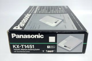 Vintage Panasonic Easa - Phone KX - T1451 Dual Cassette Answering Machine Japan Made 7