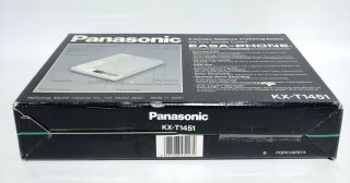 Vintage Panasonic Easa - Phone KX - T1451 Dual Cassette Answering Machine Japan Made 8