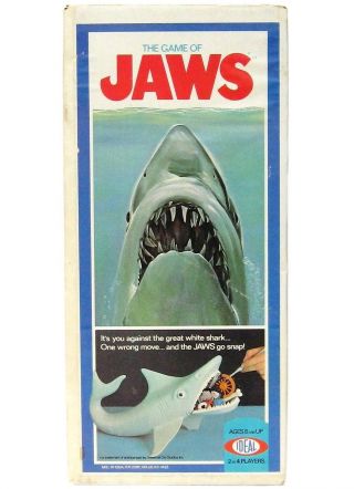 Vintage Ideal Game Of Jaws Great White Shark Complete W/box Pick Instructions Ex