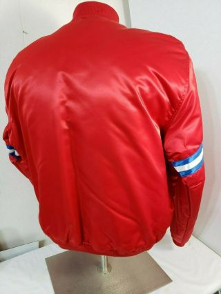 Vintage York Giants Starter Jacket Men ' s XL Satin Red NFL 4