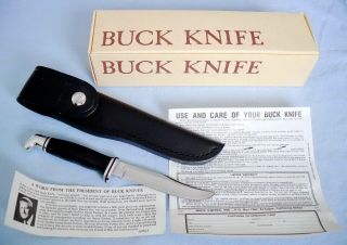 Vintage Buck 102 Woodsman 1970s Hunting Knife 440c,  Brochure - El Cajon,  Ca Usa