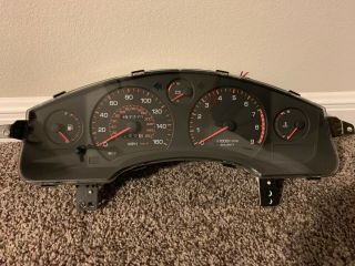 1993 - 1999 Toyota Mr2 Sw20 Red Font Gauge Cluster Mph W/ Pigtail Rare