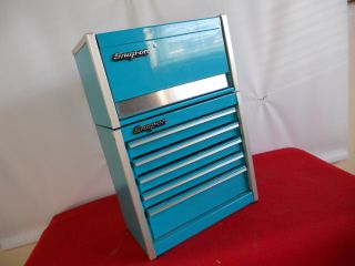 Snap - On Turquoise Mini Micro Tool Chest Rare Limited Edition (both Cabinets)