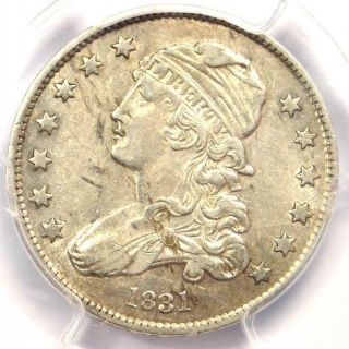 1831 Capped Bust Quarter 25c - Pcgs Au Details - Rare Early Date Coin In Au