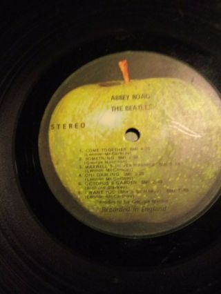 1969 The Beatles Abbey Road Vinyl Lp Apple Stereo Ex/ex Vintage Rare