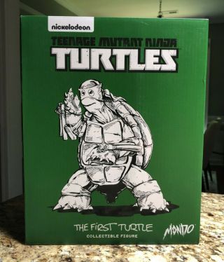 Mondo Teenage Mutant Ninja Turtles - The First Turtle Figure - Black And White Rare