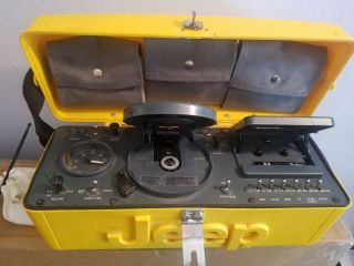 Vintage Jeep Boombox CD AM/FM Radio Cassette Player Portable, 8